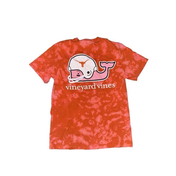 Texas Longhorns Football Vineyard Vines Bleached Tee - Picture 1 of 4